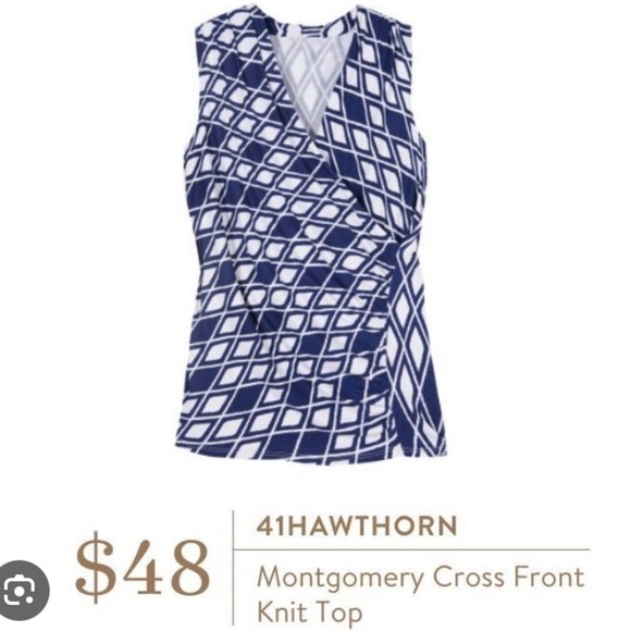 41 Hawthorn Montgomery cross front knit top stitch fix - Picture 1 of 5